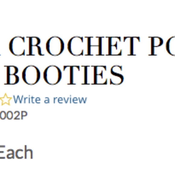 NWT Mudpie Pink Crochet Pom-Pom booties 0-6months - Picture 4 of 4